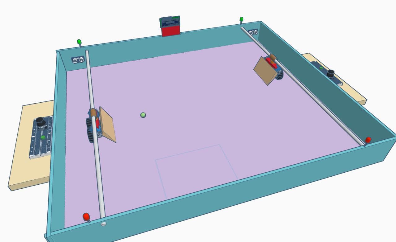 First physical functional prototype of DuoPong robotic ping-pong table