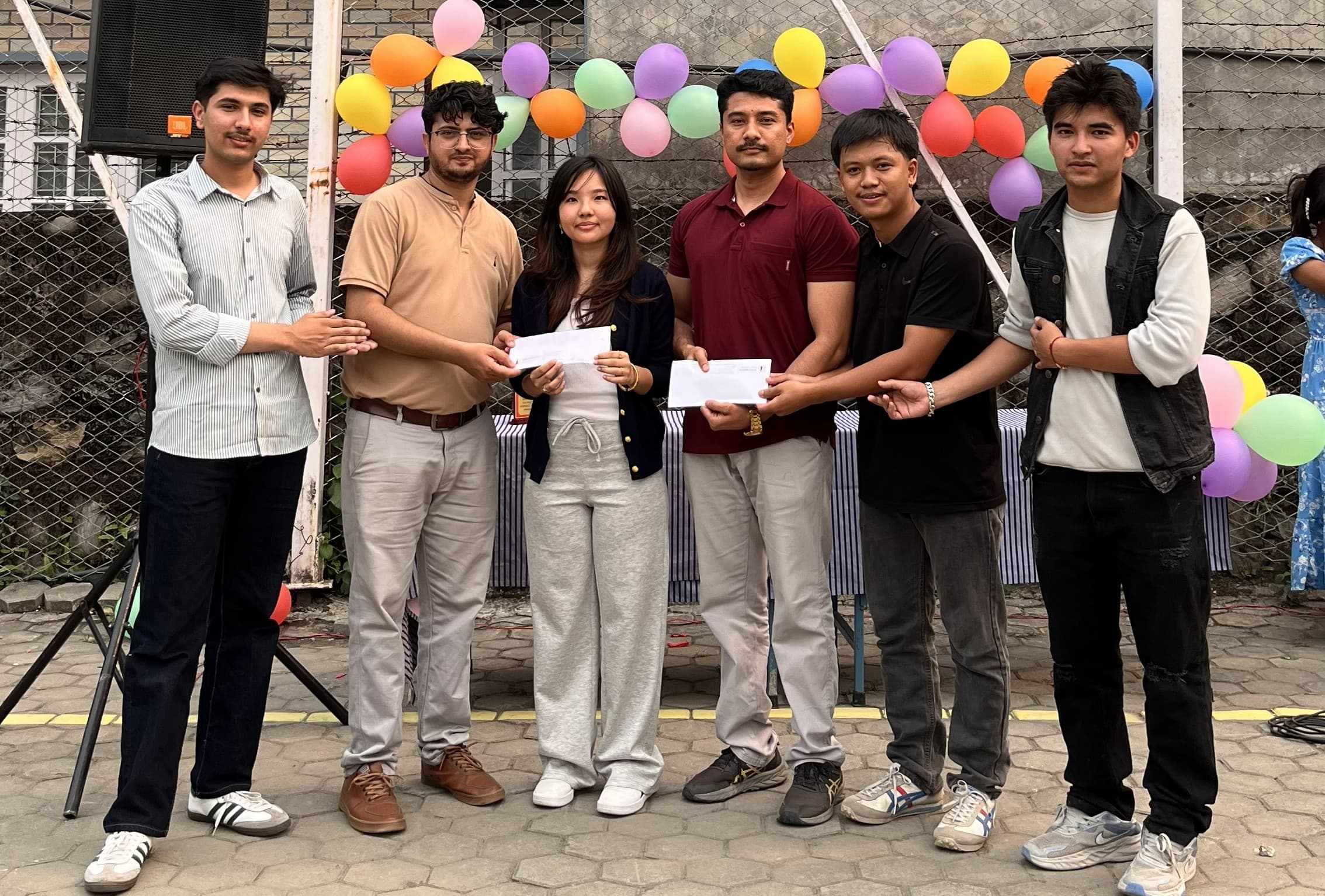 DuoPong two-player robotic arcade machine post-tournament showcase